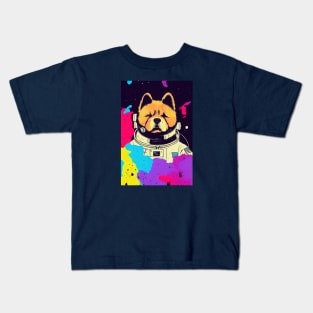 Astronaut chow chow portrait Kids T-Shirt